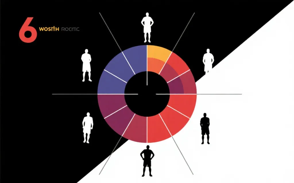 世界杯强队与黑马的六维雷达图概念：年龄、核心、防守、经验、稳定、深度
